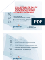 Instalaciones de Gas en Edificios de Viviendas, Aplicación Del Nuevo Reglamento Técnico