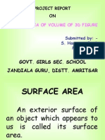 Surface Area and Volume of 3d Figures