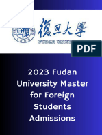 2023-Fudan University Master For Foreign Students Admissions