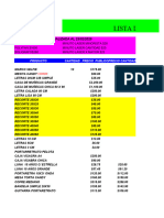 Planilla PRECIOS LASER