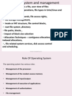 File Systems and Management