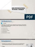 Conduta Nutricional Na Doença Diverticular e Constipação