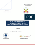 Plan Stratégique de Développement de La Biologie Médicale Au Togo