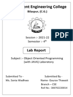 Java Lab Record GT