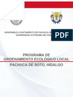 Programa de Ordenamiento Ecológico Local de Pachuca de Soto - POEL - 26102021