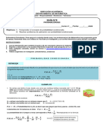 Guía N°8 3°medio Probabilidades Condicionada