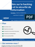 Généralités Sur Le Hacking Éthique Et La Sécurité de L - Information - MYAH IT COMPANY