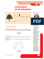 Proporcionalidad y Semejanza de Triangulos