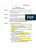 Expt No. 4 Microchemical Test For Blood