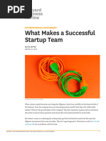 What Makes A Successful Startup Team