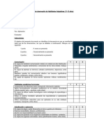 Pauta de Observacion Habilidades Adaptativas 11-13