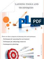 Planning Tools and Techniques