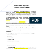 Subordinadas Adverbiales Clasificación