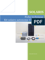 NOTICE Et GUIDE SOLAIRE INSTALLATION KT7615011