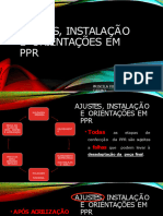 Ajustes, Instalação e Orientações em PPR AULA 10 PDF