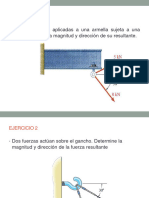 Ejercicios Fuerzas en Plano y Espacio