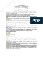 Questões Sobre Ecologia - US-ESCA 2