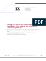 Inteligencia Emocional y Desempeño Académico en El Área de Las Matemáticas Durante La Pandemia