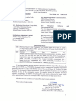 Amendment No - 8 in HSD RCs Dated 18 - 03 - 20