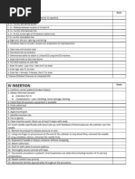 SURG Demonstration Checklist