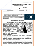 EVALUACIÓN COMPRENSION LECTORA Septiembre