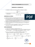 Demonstration Au Programme de La TC & TD R