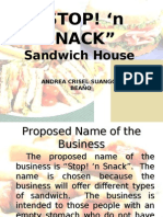 "STOP! N Snack": Sandwich House