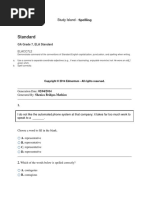 Study - Island (23) - Spelling Activities With Anwer Key