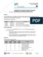 110 Block Termination Instructions For Feeder Pair Cabling.