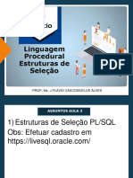 PL - Aula 03 - PL Estruturas de Seleção