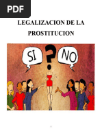 Legalización de La Prostitución