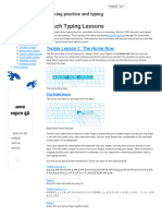 Touch Typing Lessons Lesson 1 - The Home Row - How To Type - Free Typing Lessons, Typing Practice and Typing Tests.