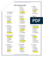 Práctica de Sinónimos - Resuelta