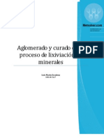 Aglomerado y Curado en El Proceso de Lixiviacion de Minerales