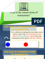 Conservation of Momentum