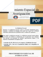 Presentación Procedimiento Especial de Averiguación Grupo 3