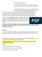 Diferencia Conceptual Entre Solución y Disolución