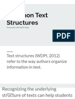 EAPP PPT 3 - Common Text Structures