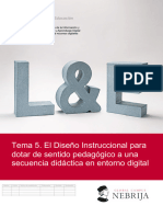 Tema 5 El Diseño Instruccional para Dotar de Sentido Pedagógico A Una Secuencia Didáctica en Entorno Digital