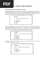 Theory of Subject-Verb Agreement