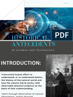 Historical Antecedents of Science and Technology