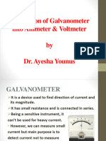 Lab Experiment Galvanometer