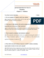 CBSE Class 12 Chemistry Chapter 2 - Solutions Important Questions 2023-24