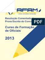 Resolução Comentada - CFO 2013