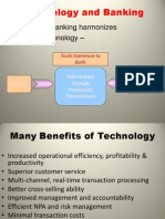 Technology and Banking: The Nature of Banking Harmonizes Closely With Technology