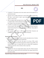 Notes Module2 (FET Part) Basic Electronics 22BBEE203