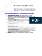 Power Plant Commissioning Procedure