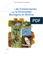 Plan de Manejo para Conservación de La Biodiversidad