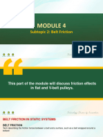 M4S2 PPT Belt Friction