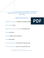 Reporte de Practica Fisica